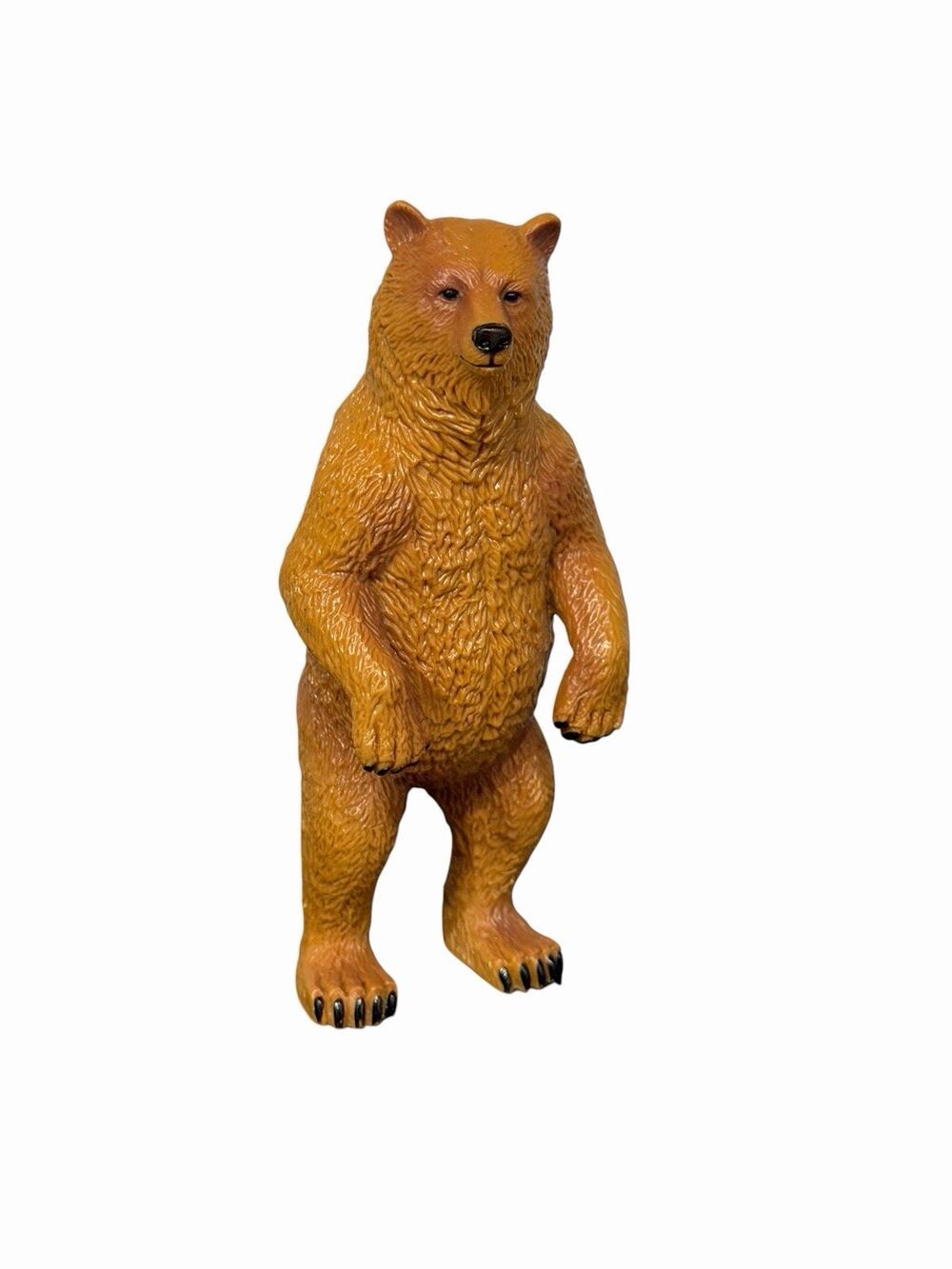 Terra By Battat Adult Standing Brown Grizzly Bear Figure Wildlife 5"